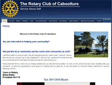 Tablet Screenshot of caboolturerotary.org